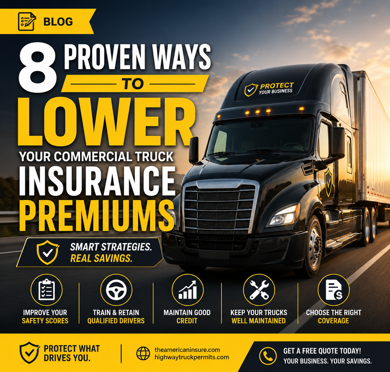 8 Proven Ways to Lower Your Commercial Truck Insurance Premiums
